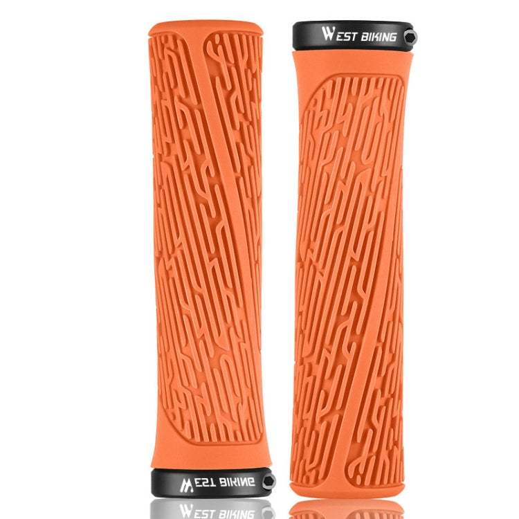 1 Pair WEST BIKING YP0804061 Bicycle Anti-Slip Shock Absorber Grip Mountain Bike Rubber Handlebar Cover, YP0804061, YP0804061 Grass