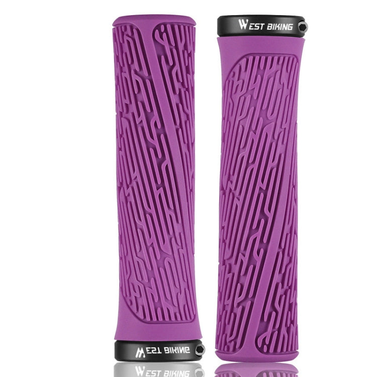 1 Pair WEST BIKING YP0804061 Bicycle Anti-Slip Shock Absorber Grip Mountain Bike Rubber Handlebar Cover, YP0804061, YP0804061 Grass
