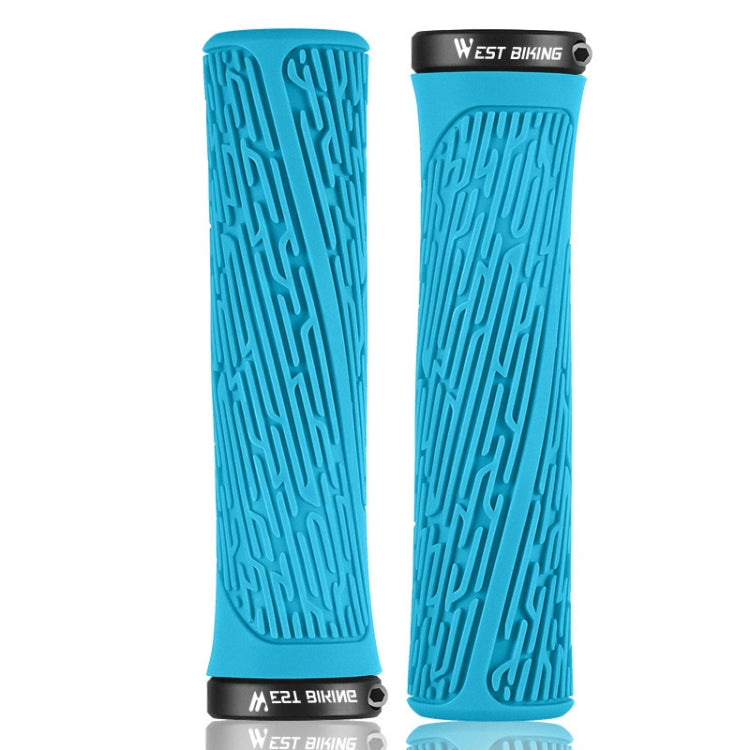 1 Pair WEST BIKING YP0804061 Bicycle Anti-Slip Shock Absorber Grip Mountain Bike Rubber Handlebar Cover, YP0804061, YP0804061 Grass