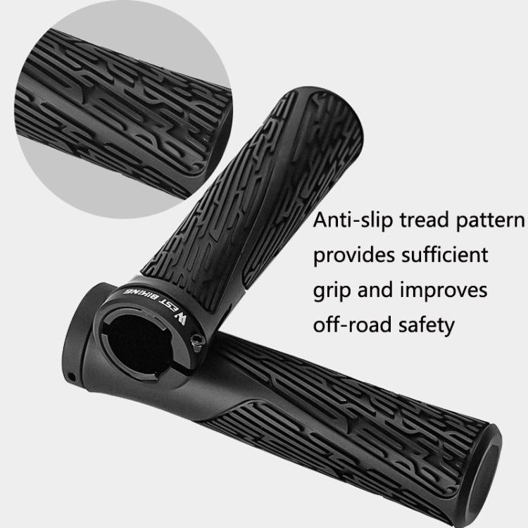 1 Pair WEST BIKING YP0804061 Bicycle Anti-Slip Shock Absorber Grip Mountain Bike Rubber Handlebar Cover, YP0804061, YP0804061 Grass