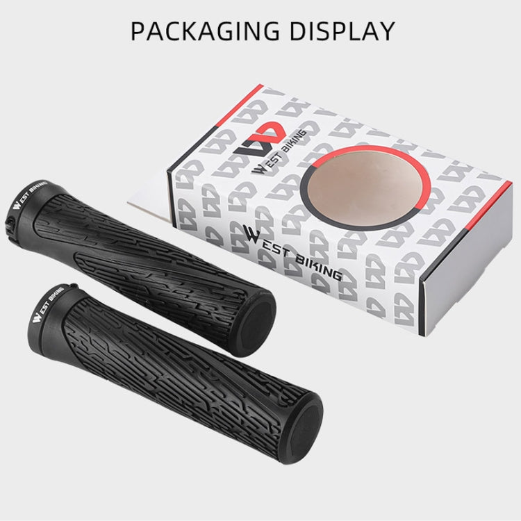 1 Pair WEST BIKING YP0804061 Bicycle Anti-Slip Shock Absorber Grip Mountain Bike Rubber Handlebar Cover, YP0804061, YP0804061 Grass