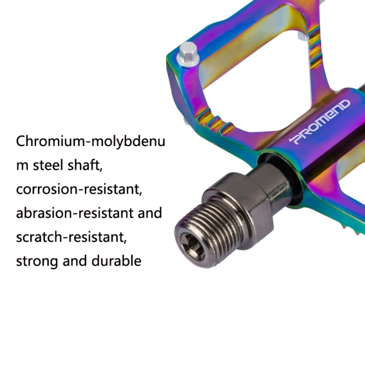 1 Pair PROMEND Three Peilin Bearing Aluminum Alloy CNC Bicycle Colorful Pedal, PD-M86CY, PD-R87CY