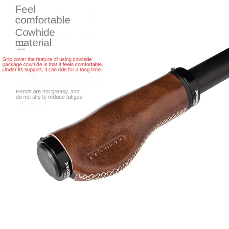 1 Pair PROMEND GR-502H Bicycle Mountain Bike Folding Bike Locking Ergonomic Meat Ball Gloves, GR-502H Brown, GR-502H