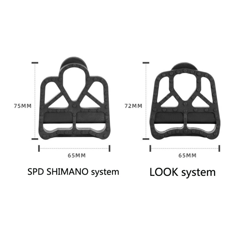 1 Pair PROMEND Road Bike Bicycle Lock Pedal Conversion Piece Nylon Plastic Self-Locking Pedal, PDZ-N11, PDZ-N13