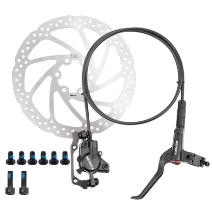 Meroca M800 Bicycle Brake Mountain Bike Universal Bilateral Brake Oil Pressure Disc Brake, Style:, 1 Pair Oil Brakes, 1 Pair Oil Brakes + 1 Pair Disc Brakes, Right Front 800mm, Left Back 1400mm, Right Front 800mm + Disc Brake���������������������������...
