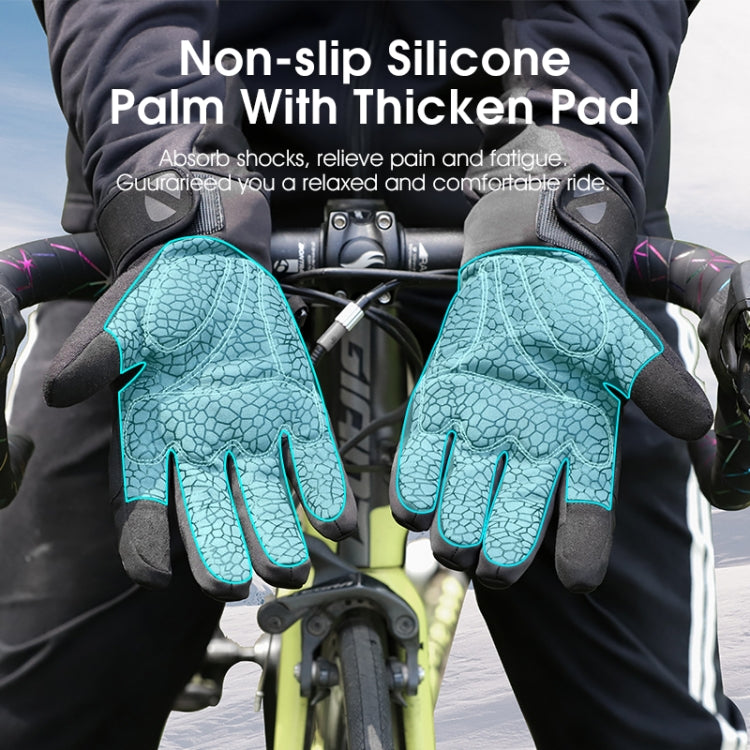 WEST BIKING YP0211220 Winter Warm Fleece Ski Gloves Silicone Non-Slip Riding Gloves, M, L, XL