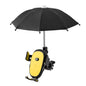 CYCLINGBOX BG-2935 Bicycle Mobile Phone Bracket With Umbrella Waterproof Navigation Electric Car Mobile Phone Frame, Style:, Handlebar Installation (Black), Handlebar Installation (Red), Handlebar Installation (Blue), Handlebar Installation (Yellow)���...