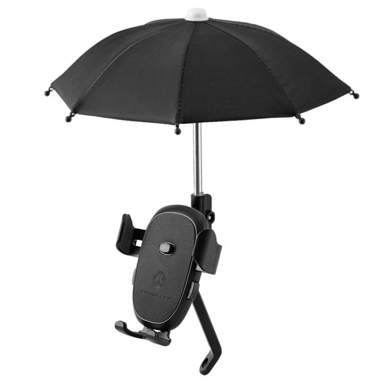 CYCLINGBOX BG-2935 Bicycle Mobile Phone Bracket With Umbrella Waterproof Navigation Electric Car Mobile Phone Frame, Style:, Handlebar Installation (Black), Handlebar Installation (Red), Handlebar Installation (Blue), Handlebar Installation (Yellow)���...