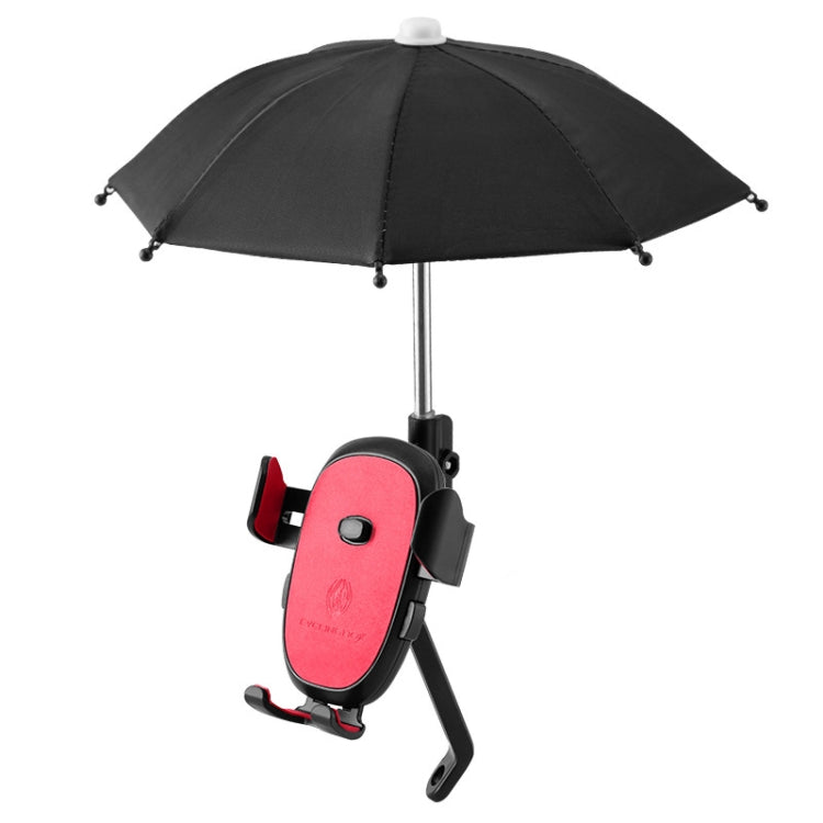 CYCLINGBOX BG-2935 Bicycle Mobile Phone Bracket With Umbrella Waterproof Navigation Electric Car Mobile Phone Frame, Style:, Handlebar Installation (Black), Handlebar Installation (Red), Handlebar Installation (Blue), Handlebar Installation (Yellow)���...
