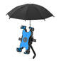 CYCLINGBOX Bicycle Mobile Phone Bracket With Parasol Rider Mobile Phone Frame, Style:, Handlebar Installation (Black), Handlebar Installation (Red), Handlebar Installation (Yellow), Handlebar Installation (Bue), Rearview Mirror Installation (Black)����...