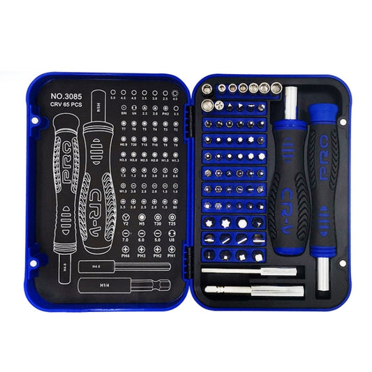 JIATEJIA Home Multifunctional Computer Mobile Phone Disassembly & Repair Precision Screwdriver Set, 65 In 1