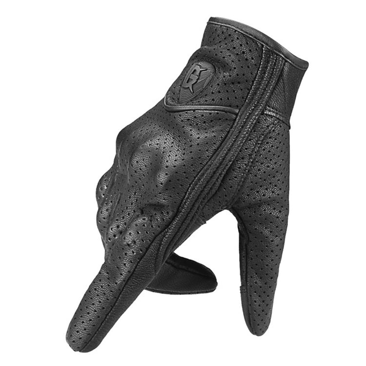 GHOST RACING GR-ST06 Breathable Touch Screen Motorcycle Riding Leather Gloves Anti-Fall Locomotive Gloves, M, L, XL, XXL