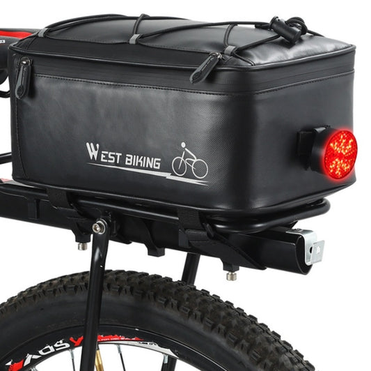 WEST BIKING Electric Bike Back Seat Driving Bag Mountain Bike Riding Waterproof Storage Bag, WEST BIKING Back Seat Bag
