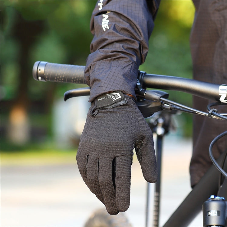 WEST BIKING YP0211223 Full-Finger Gloves For Cycling Shock Absorption Non-Slip Touch Screen Gloves, M, L, XL