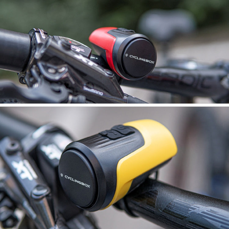 CYCLINGBOX BG-1903 Bike Alarm Anti-Theft Electric Horn 125dB USB Charging Bell, CYCLINGBOX BG-1903(Black), CYCLINGBOX BG-1903(Red), CYCLINGBOX BG-1903(Blue), CYCLINGBOX BG-1903(Yellow)