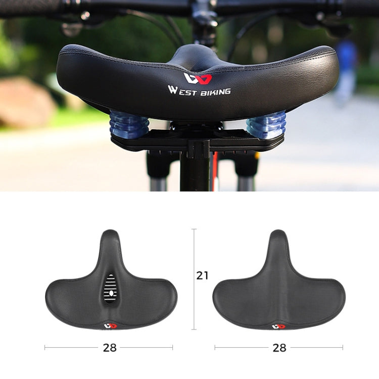 WEST BIKING Bicycle Big Butt Shock Absorption Soft Saddle, YP0801125, YP0801126