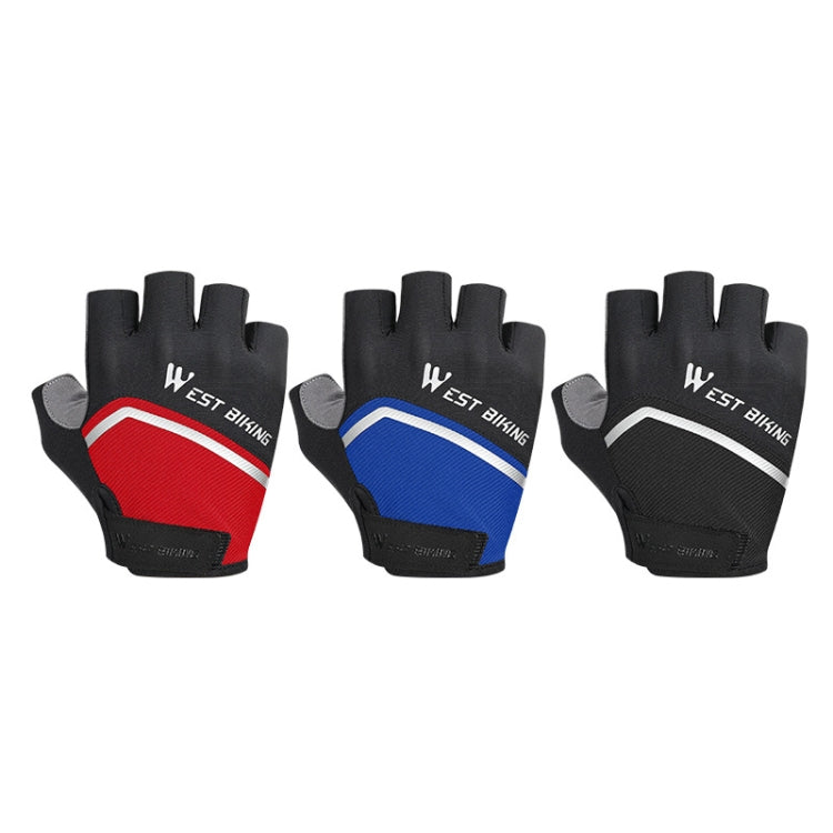 WEST BIKING YP0211222 Bicycle Riding Shock-Absorbing Half-Finger Gloves, M, L, XL