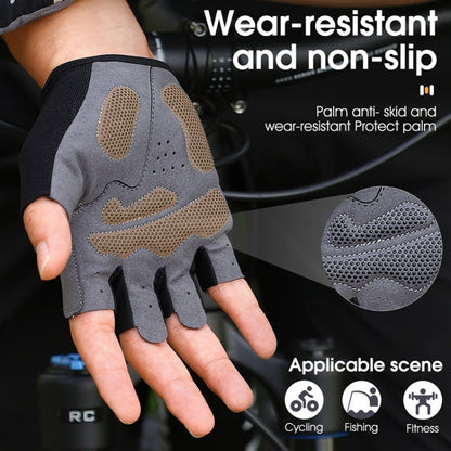 WEST BIKING YP0211222 Bicycle Riding Shock-Absorbing Half-Finger Gloves, M, L, XL