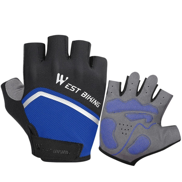 WEST BIKING YP0211222 Bicycle Riding Shock-Absorbing Half-Finger Gloves, M, L, XL