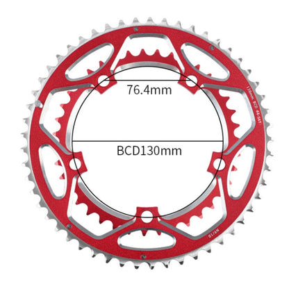 WEST BIKING YP0719273 Road Bike 56T-44T Double-Disc Aluminum Alloy Gears, WEST BIKING YP0719273