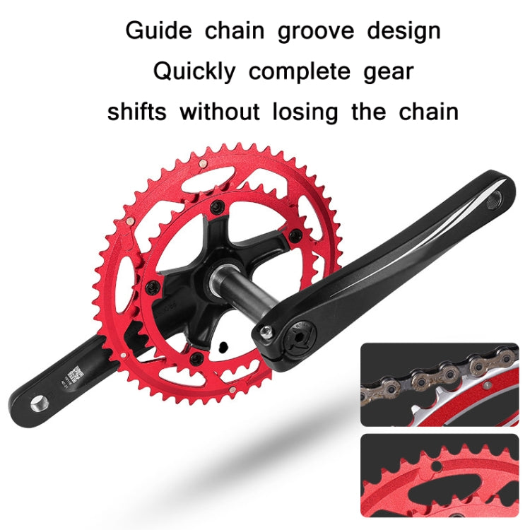 WEST BIKING YP0719273 Road Bike 56T-44T Double-Disc Aluminum Alloy Gears, WEST BIKING YP0719273