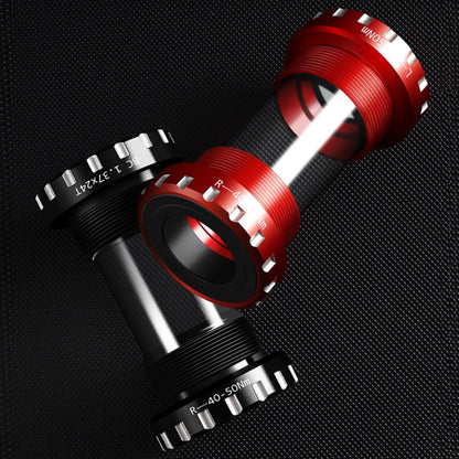 WEST BIKING Mountain Road Bike Screw-In Bearing Bottom Axle, Black, Silver, Red, Gold, Green, Purple