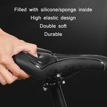 WEST BIKING Bicycle Riding Comfortable Silicone Saddle, Style:, Geometric, Emergency Ribbon, Fish Scale, Rhombus Annual Wheel (Sponge), Fish Scale (Sponge)