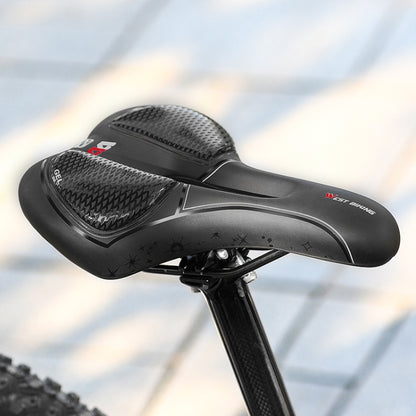 WEST BIKING Bicycle Riding Comfortable Silicone Saddle, Style:, Geometric, Emergency Ribbon, Fish Scale, Rhombus Annual Wheel (Sponge), Fish Scale (Sponge)