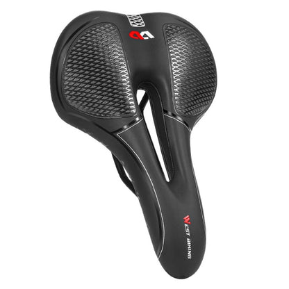 WEST BIKING Bicycle Riding Comfortable Silicone Saddle, Style:, Geometric, Emergency Ribbon, Fish Scale, Rhombus Annual Wheel (Sponge), Fish Scale (Sponge)