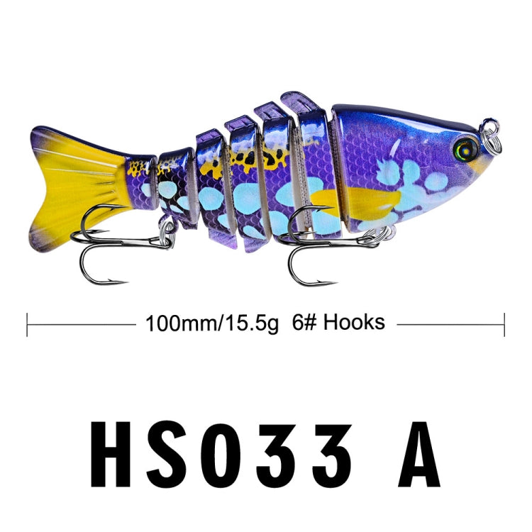 PROBEROS HS033 10cm 15.61g Knotty Lure Fish Bait Plastic Hard Bait, A, B, C, D, E, F, G, H