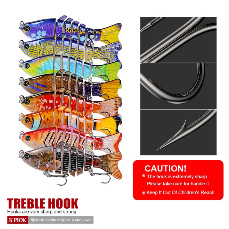 PROBEROS HS033 10cm 15.61g Knotty Lure Fish Bait Plastic Hard Bait, A, B, C, D, E, F, G, H