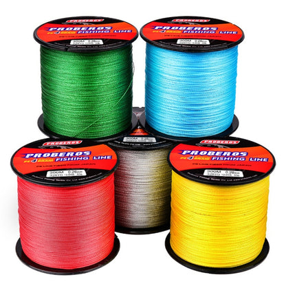 PROBEROS 4 Edited 300M Fish Line, 0.4 / 6LB, 0.6 / 8LB, 0.8 / 10LB, 1.0 / 15LB, 1.5 / 20LB, 2.0 / 25LB, 2.5 / 30LB, 3.0 / 35LB, 4.0 / 40LB, 5.0 / 50LB, 6.0 / 60LB, 7.0 / 70lb, 8.0 / 80lb, 10.0 / 100LB