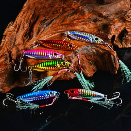 PROBEROS Iron Plate Lead Fish Far-Fluoch Metal Road Bait, 10G, 15G, 20G, 30G, 40G, 50G