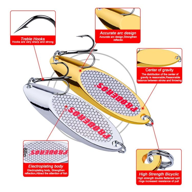 PROBEROS DW342 Lure VIB Metal Sequins, 2 PCS 3g, 5 PCS 7g, 5 PCS 10g, 2 PCS 14g, 2 PCS 18g, 21g, 2 PCS  28g, 32g, 2 PCS  35g, 40g, 2 PCS 50g, 60g