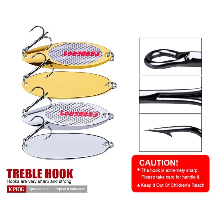 PROBEROS DW342 Lure VIB Metal Sequins, 2 PCS 3g, 5 PCS 7g, 5 PCS 10g, 2 PCS 14g, 2 PCS 18g, 21g, 2 PCS  28g, 32g, 2 PCS  35g, 40g, 2 PCS 50g, 60g