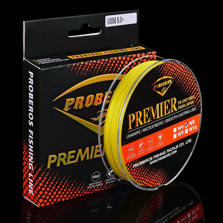 PROBEROS 8 Edited 100M Majestic Horse Fish Line, 0.4 / 6LB, 0.6 / 8LB, 0.8 / 10LB, 1.0 / 15LB, 1.5 / 20LB, 2.0 / 30LB, 3.0 / 40LB, 4.0 / 50LB, 5.0 / 60LB, 6.0 / 70LB, 7.0 / 80LB, 10.0 / 100LB, 13.0 / 120LB