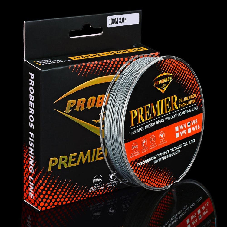 PROBEROS 8 Edited 100M Majestic Horse Fish Line, 0.4 / 6LB, 0.6 / 8LB, 0.8 / 10LB, 1.0 / 15LB, 1.5 / 20LB, 2.0 / 30LB, 3.0 / 40LB, 4.0 / 50LB, 5.0 / 60LB, 6.0 / 70LB, 7.0 / 80LB, 10.0 / 100LB, 13.0 / 120LB