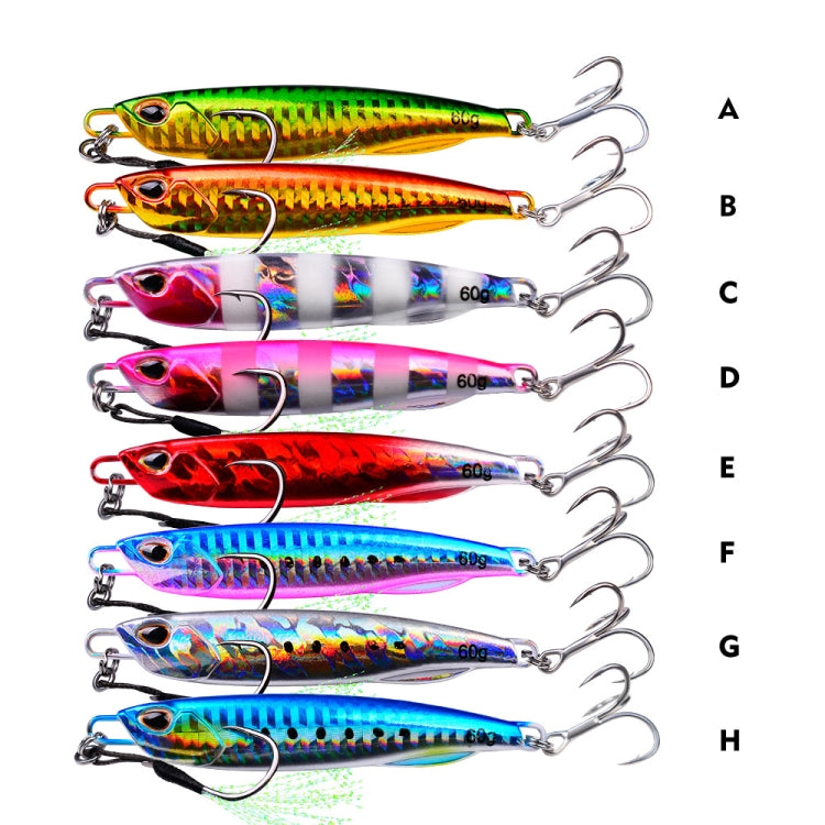 PROBEROS LF103 Simulation Metal Sea Fishing Bait, 10g, 15g, 20g, 30g, 40g, 50g, 60g
