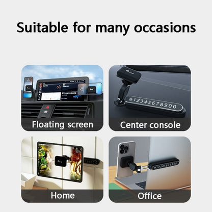 Sumi-tap Stp-0058 3 In 1 Magnetic Car Phone Holder, Black, Blue, Gray