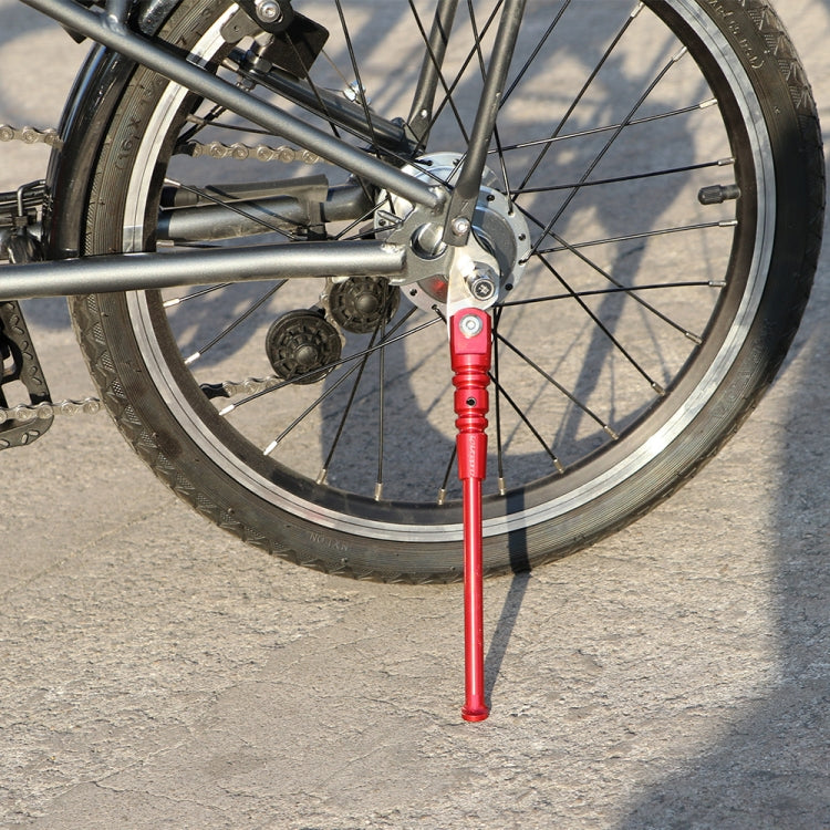 LP LitePro Folding Bike Aluminum Alloy Foot Support, Black, Red, Silver, Gold