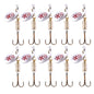10 PCS HENGJIA  SP054 6.7cm / 7g Fresh Water Sequins Road Bait, Silver, Gold, Gold+Silver, Green Stripes, Black Gold Point, Copper