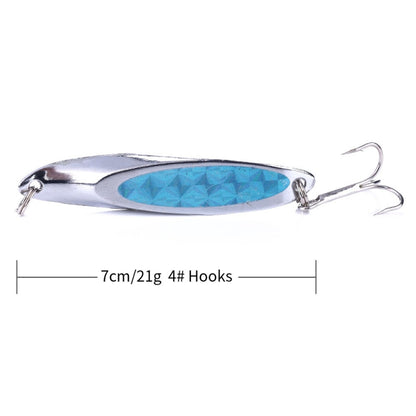 4 PCS HEGNJIA SP071 7cm 21g Seabass Sequin Lure, SP071 (4), SP071 (5), SP071 (1), SP071 (2), SP071 (3)