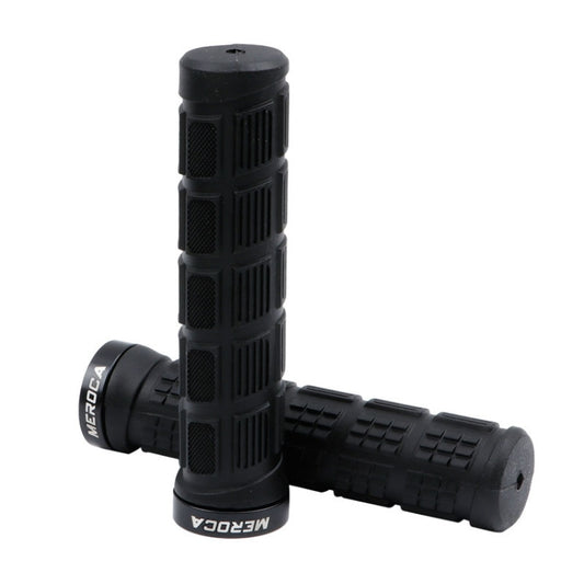 MEROCA Mountain Bike Anti-slip Shock Absorber Riding Grip Cover, Style:, One Side Lock ME38 Black, One Side Lock ME38 Red, One Side Lock ME38 Sky Blue, Bilateral Lock Thread ME15 Black, Bilateral Lock Thread ME15 Red, Bilateral Lock Thread ME15 Green��...