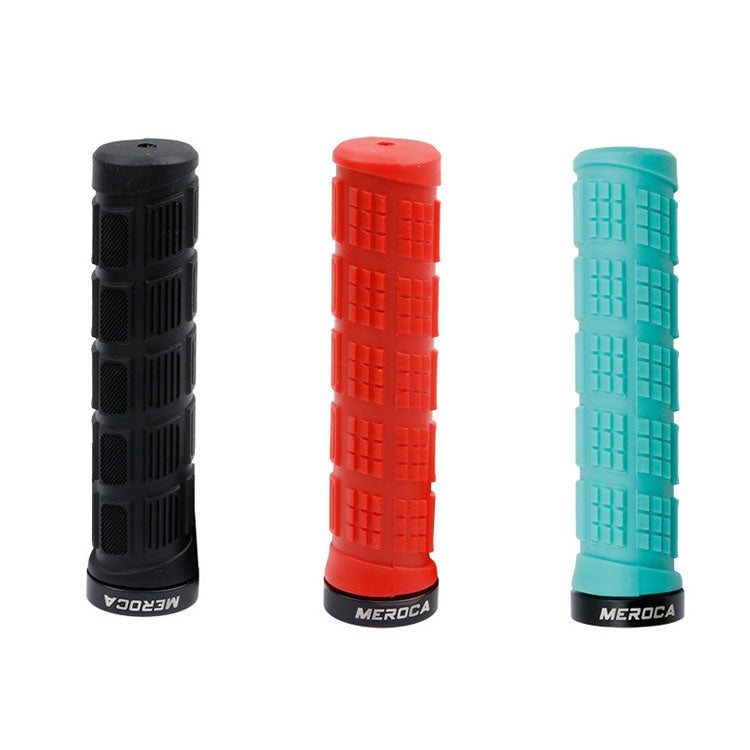 MEROCA Mountain Bike Anti-slip Shock Absorber Riding Grip Cover, Style:, One Side Lock ME38 Black, One Side Lock ME38 Red, One Side Lock ME38 Sky Blue, Bilateral Lock Thread ME15 Black, Bilateral Lock Thread ME15 Red, Bilateral Lock Thread ME15 Green��...
