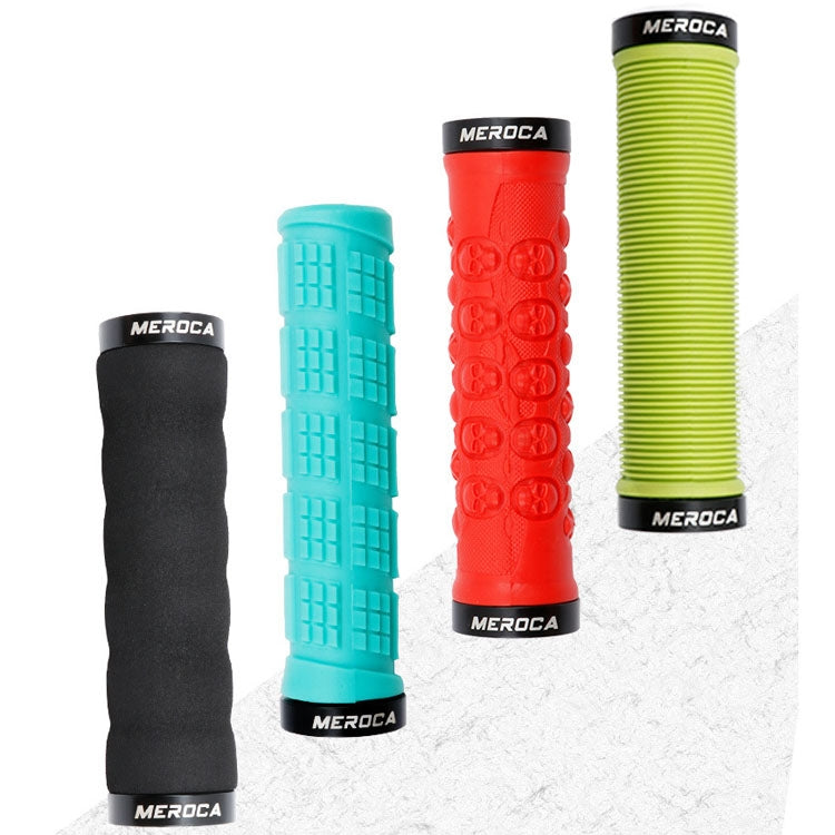 MEROCA Mountain Bike Anti-slip Shock Absorber Riding Grip Cover, Style:, One Side Lock ME38 Black, One Side Lock ME38 Red, One Side Lock ME38 Sky Blue, Bilateral Lock Thread ME15 Black, Bilateral Lock Thread ME15 Red, Bilateral Lock Thread ME15 Green��...