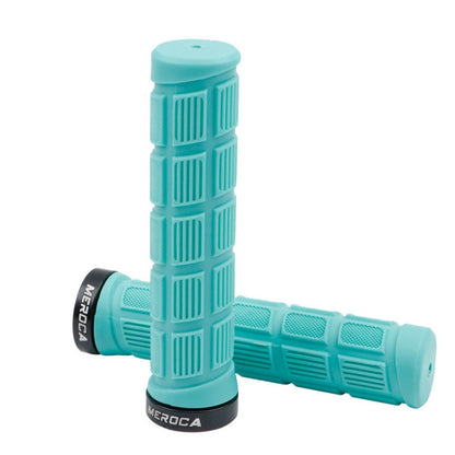 MEROCA Mountain Bike Anti-slip Shock Absorber Riding Grip Cover, Style:, One Side Lock ME38 Black, One Side Lock ME38 Red, One Side Lock ME38 Sky Blue, Bilateral Lock Thread ME15 Black, Bilateral Lock Thread ME15 Red, Bilateral Lock Thread ME15 Green��...