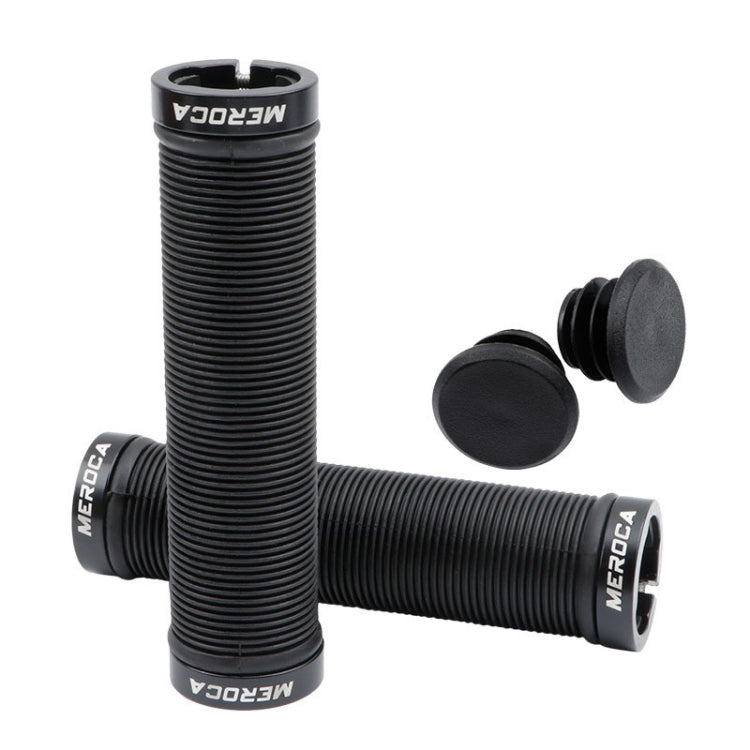 MEROCA Mountain Bike Anti-slip Shock Absorber Riding Grip Cover, Style:, One Side Lock ME38 Black, One Side Lock ME38 Red, One Side Lock ME38 Sky Blue, Bilateral Lock Thread ME15 Black, Bilateral Lock Thread ME15 Red, Bilateral Lock Thread ME15 Green��...