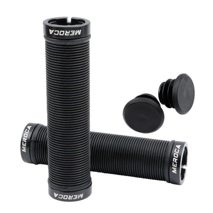 MEROCA Mountain Bike Anti-slip Shock Absorber Riding Grip Cover, Style:, One Side Lock ME38 Black, One Side Lock ME38 Red, One Side Lock ME38 Sky Blue, Bilateral Lock Thread ME15 Black, Bilateral Lock Thread ME15 Red, Bilateral Lock Thread ME15 Green��...