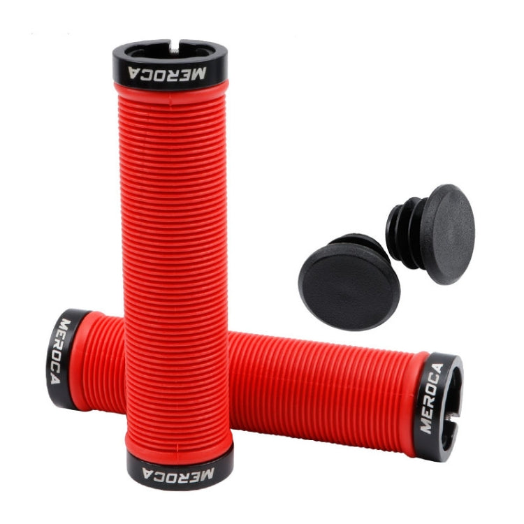 MEROCA Mountain Bike Anti-slip Shock Absorber Riding Grip Cover, Style:, One Side Lock ME38 Black, One Side Lock ME38 Red, One Side Lock ME38 Sky Blue, Bilateral Lock Thread ME15 Black, Bilateral Lock Thread ME15 Red, Bilateral Lock Thread ME15 Green��...