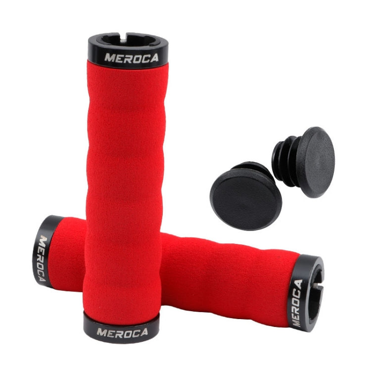 MEROCA Mountain Bike Anti-slip Shock Absorber Riding Grip Cover, Style:, One Side Lock ME38 Black, One Side Lock ME38 Red, One Side Lock ME38 Sky Blue, Bilateral Lock Thread ME15 Black, Bilateral Lock Thread ME15 Red, Bilateral Lock Thread ME15 Green��...